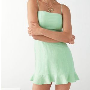 & Other Stories Mint Green Mini Dress